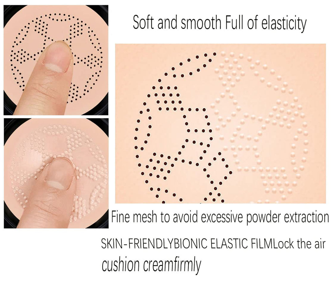 ALOE Cushion CC Cream Mushroom Head Foundation, Moisturizing BB Cream Makeup Long (natural color ï¼Å’Ivory white) (1#NATURAL COLOR)