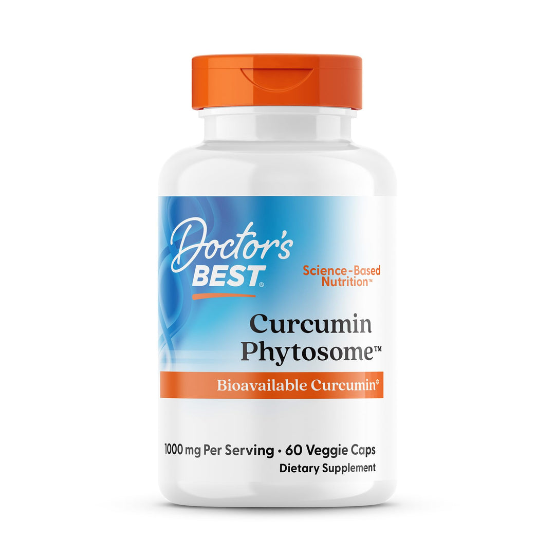 Doctors Best Curcumin Phytosome, Bioavailable Curcumin, Non-GMO, Gluten Free, Soy Free, Vegan 60 Veggie Caps