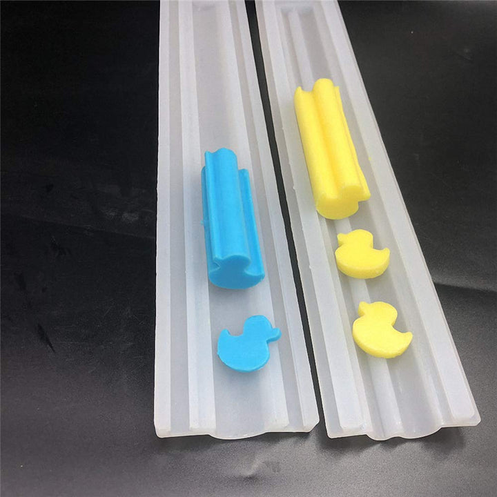 Little Rubber Duck Shaped Long Tube Silicone Mold Duckl