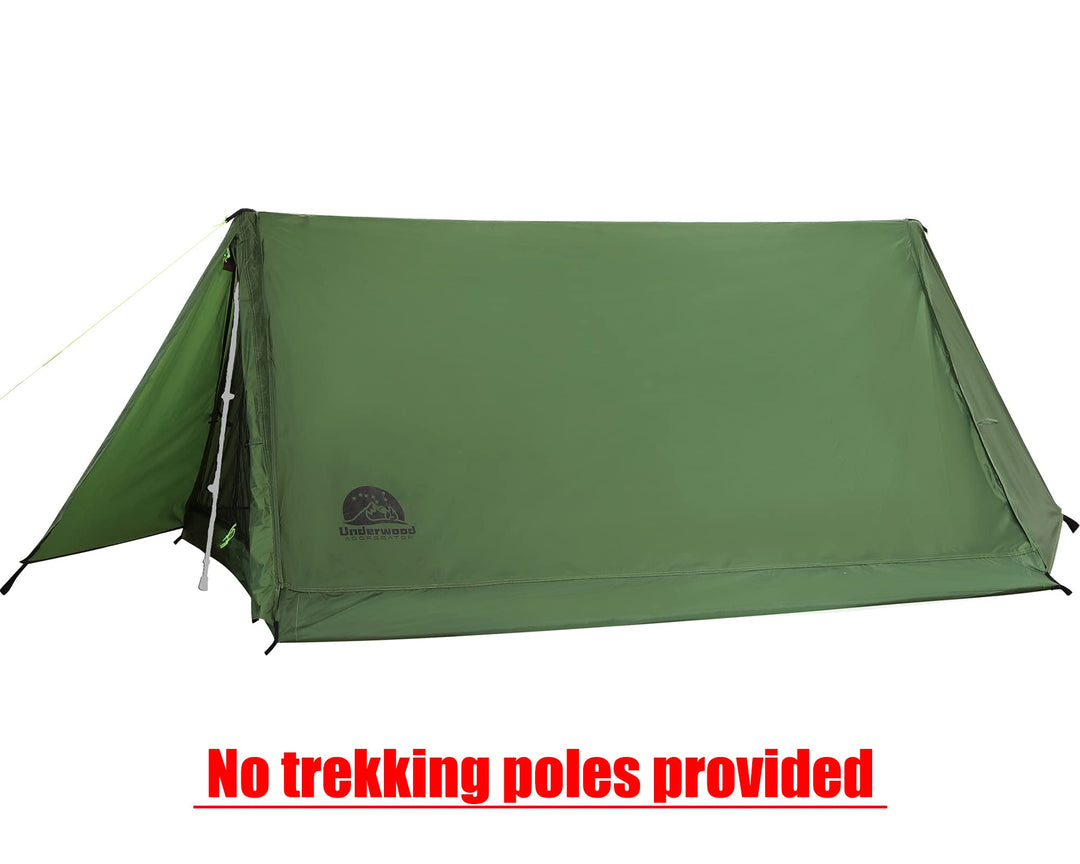 2-Person Trekking Pole Tent for Backpacking - Ultralight A-Frame Backpacking Tent, Two Person Waterproof Hiking Tent for Camping, Lightweight Camping Tent for Scouts, Trekker by Underwood Aggregator