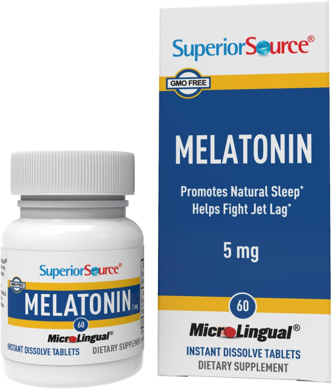 Superior Source Melatonin 5 mg - Healthy Sleep Support 