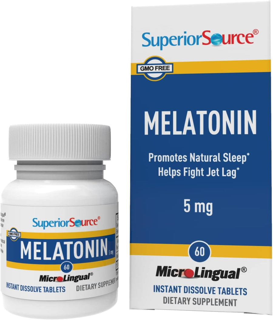 Superior Source Melatonin 5 mg - Healthy Sleep Support 