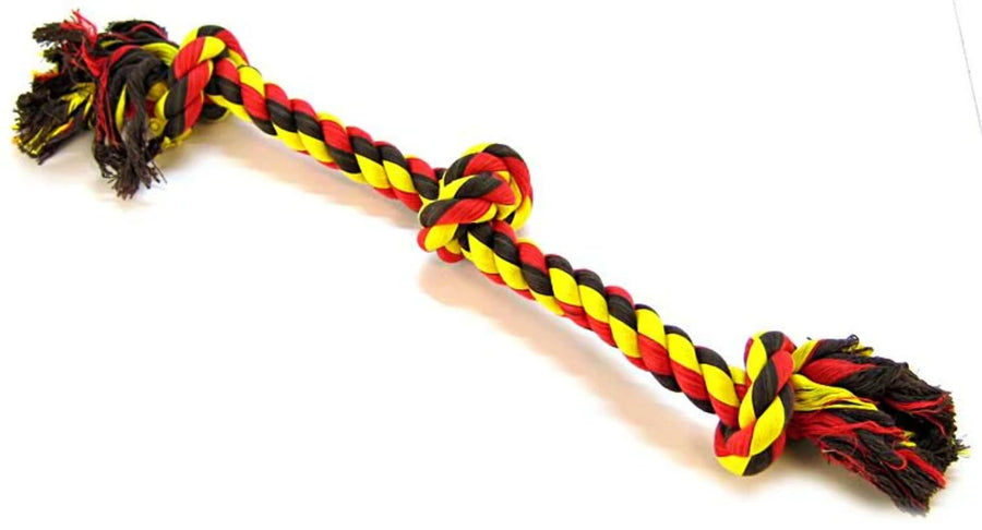 Mammoth Flossy Chews Color Rope Tug – Premium Cotton-Poly Tug Toy for Dogs – Interactive Dog Rope Toy – Tug Dog Chew Toy