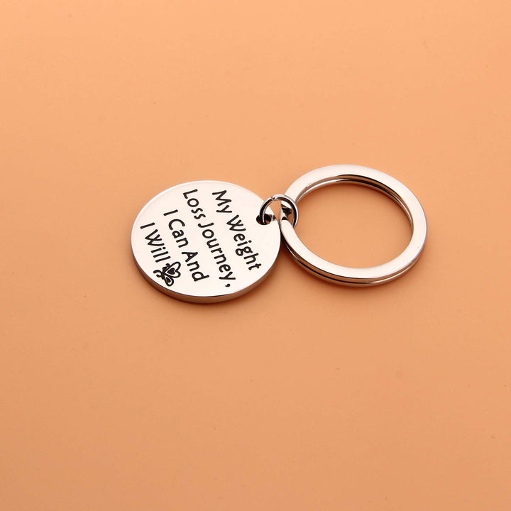 Weight Loss Keyring My Weight Loss Journey I Can and I Will Diet Journey Weight Tracker Keep Fit Gift for Her (My Weight Loss Key)