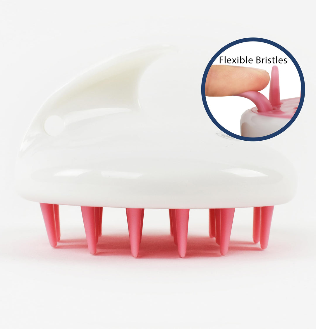 Pink : Zyllion ZMA12 Shampoo Scalp Massage Brush (Pink)