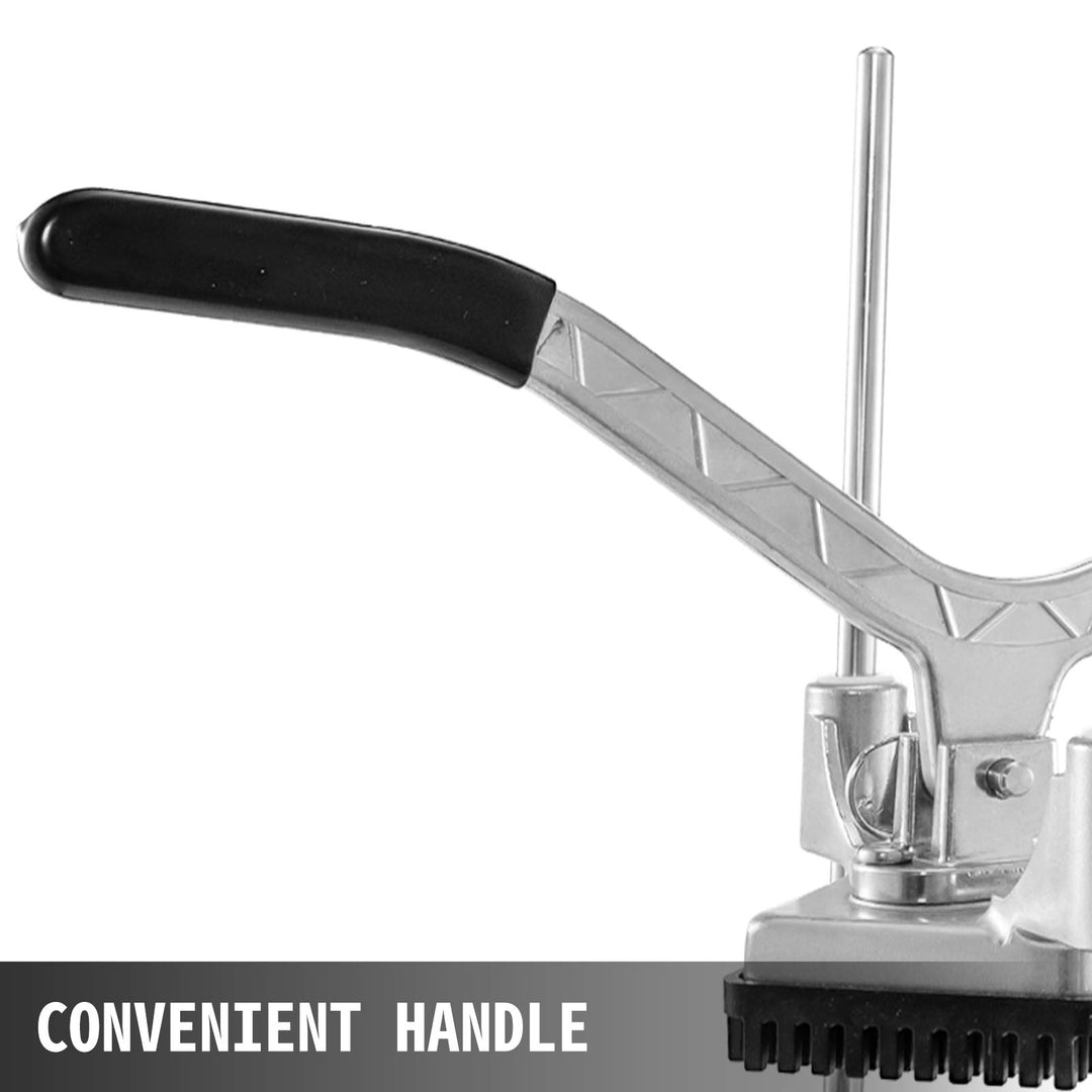 Happybuy Commercial Vegetable Fruit Chopper 1/4 Blade Heavy Duty Professional Food Dicer Kattex French Fry Cutter Onion Slicer Stainless Steel for Tomato Peppers Potato Mushroom, Silver