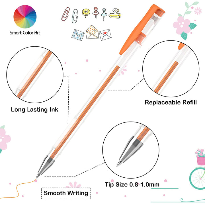 100 Colors Gel Pens Set for Adult Coloring Books Drawing Painting Writing