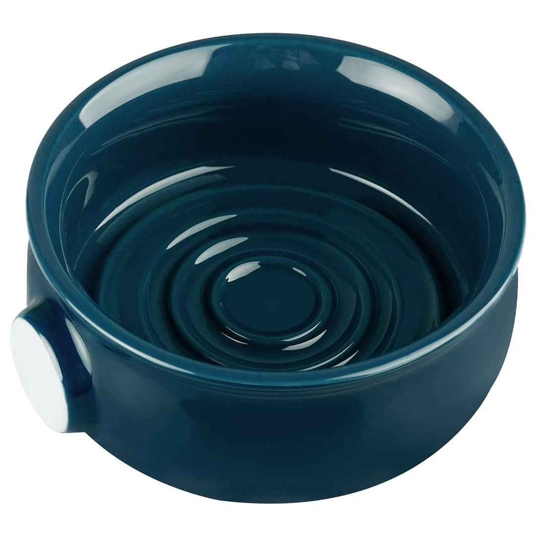Linkidea Ceramic Shaving Soap Bowl with Non-slip Handle