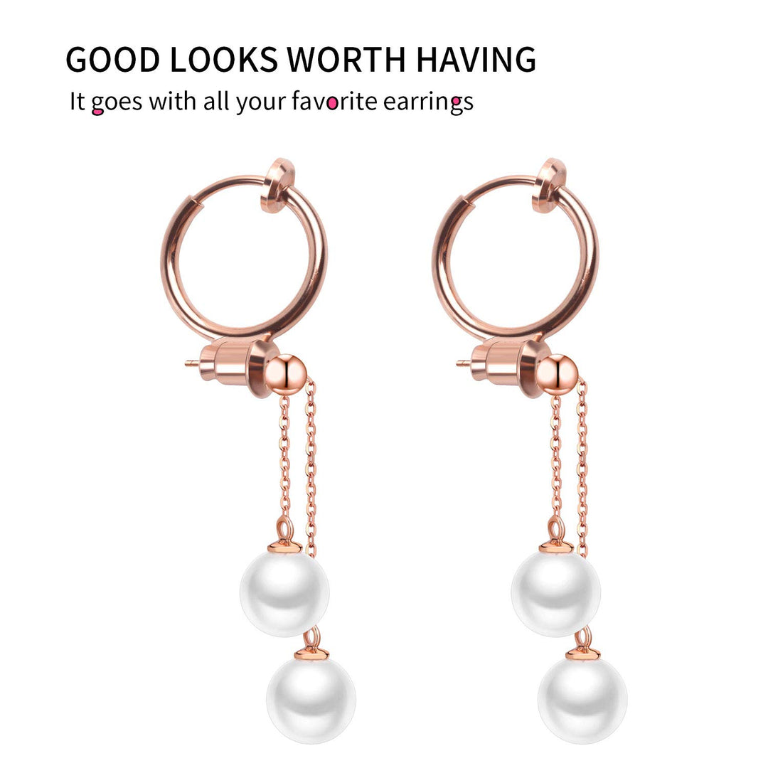 Clip-on Earring Converter,16 Pieces Earring Clip Conver