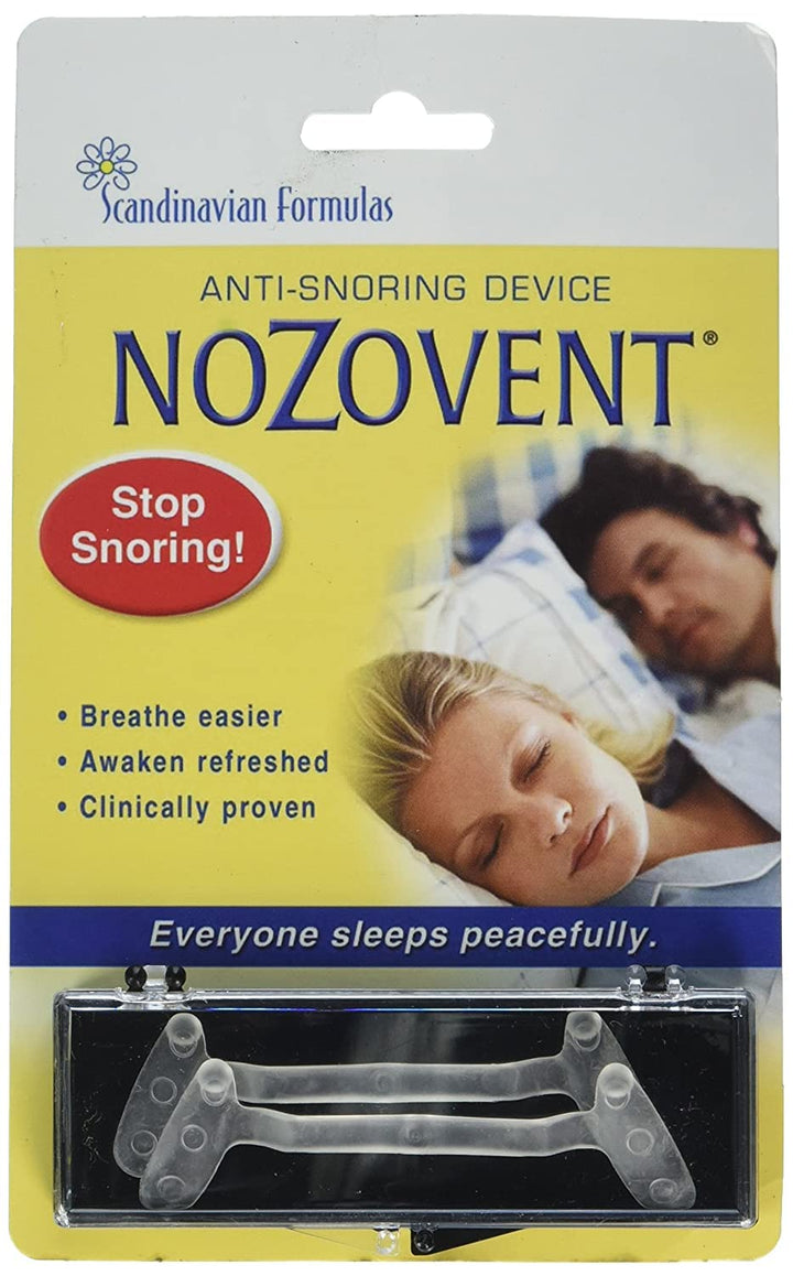 Scandinavian Formulas Nozovent Anti-Snoring Device, 2 C