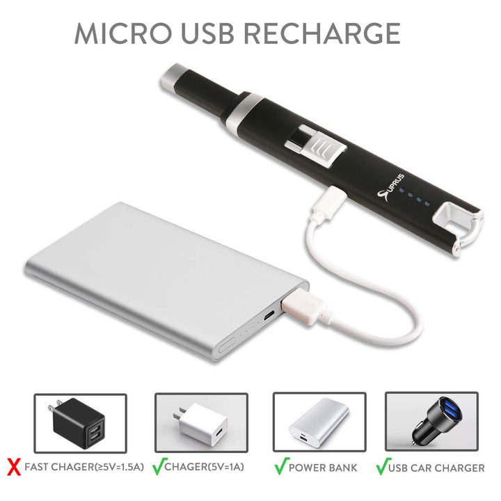 SUPRUS Candle Lighter Electric Rechargeable Arc Lighter