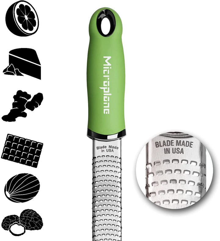 Premium Classic Series Zester Grater, 18/8, Green
