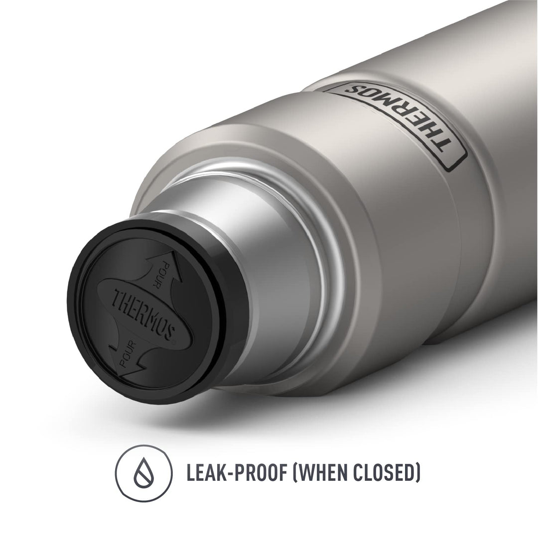 Stainless King Vacuum-Insulated Compact Bottle, 16 Ounce, Matte Steel