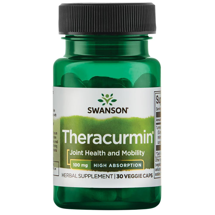 Theracurmin - Herbal Supplement Supporting Joint Health &amp; Mobility - Formulated for High Absorption - (30 Capsules, 100mg Each)