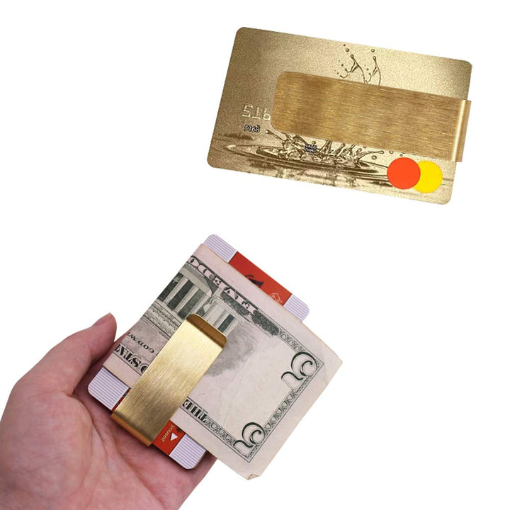 4 Packs Copper Money Clip, Slim Wallet, Credit Card Holder, Minimalist Wallet - Copper