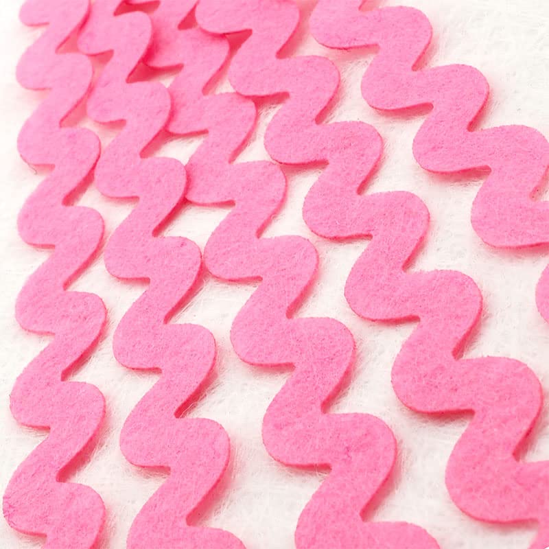 Summer-Ray 90pcs (28.5 yrds in Total) Mixed Colors Felt RIC Rac Ribbons