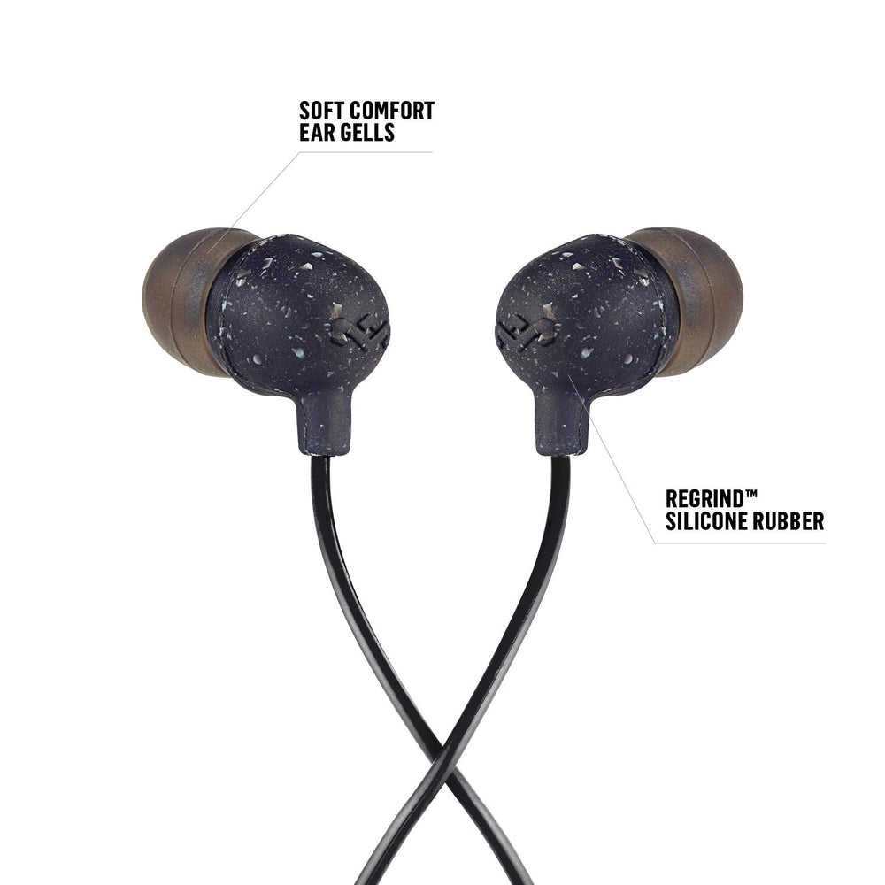 House of Little Bird: Wired Earphones with Microphone, Noise Isolating Design, and Sustainable Materials, Black