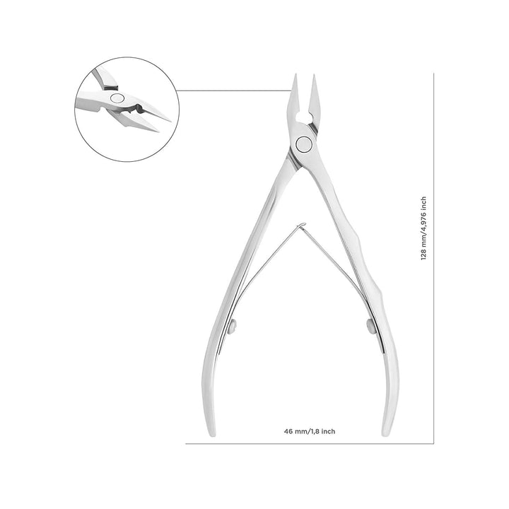 Pro Nail Nippers EXPERT NE-61-12, Full Jaw, 0.47 Inch (12mm)