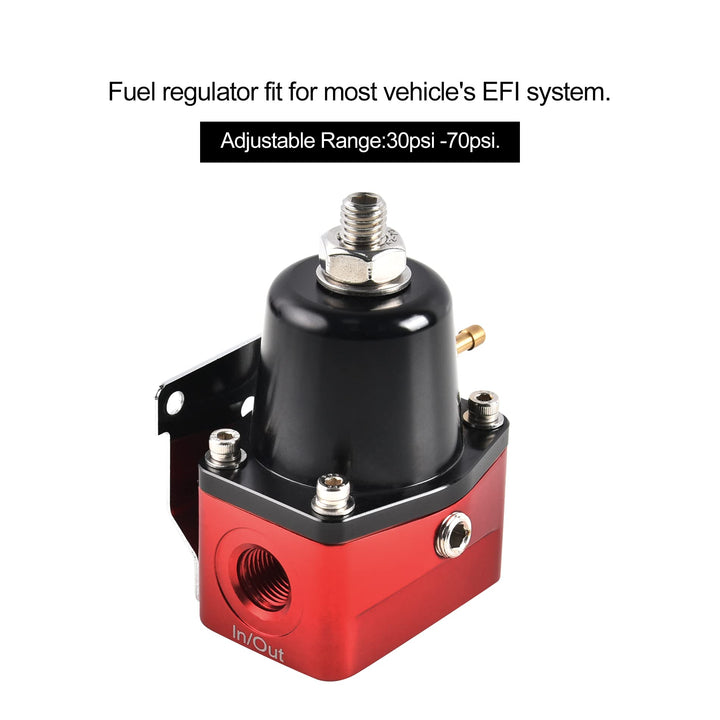 Fuel Pressure Regulator 6AN EFI Bypass Return Adjustable (30-70PSI)