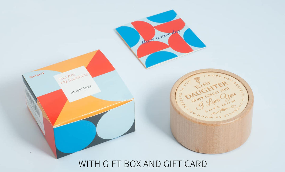 to My Daughter Music Box from Dad, Gift for Graduation, Birthday, You are My Sunshine Tune