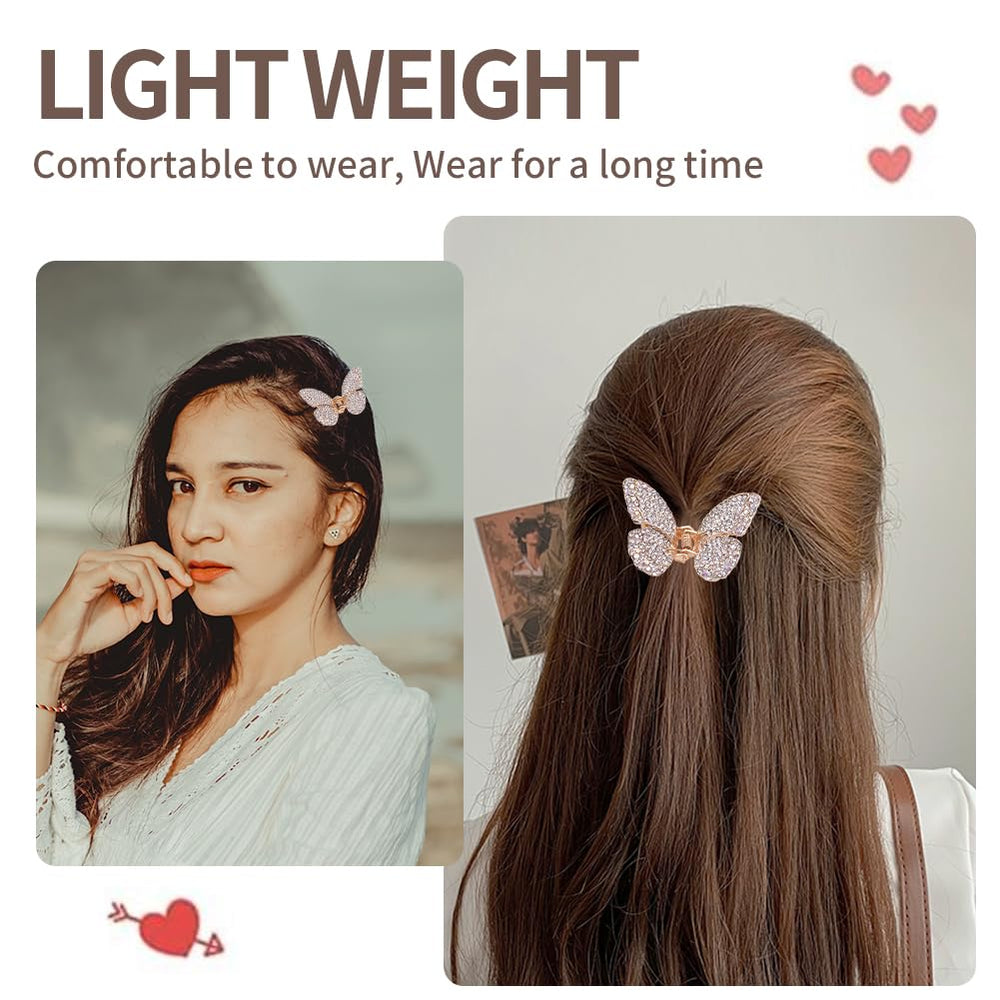 HP304 Retro Butterfly Hair Claw Clip Hair Accessories For Women Girls by LINJIE JEWELRY