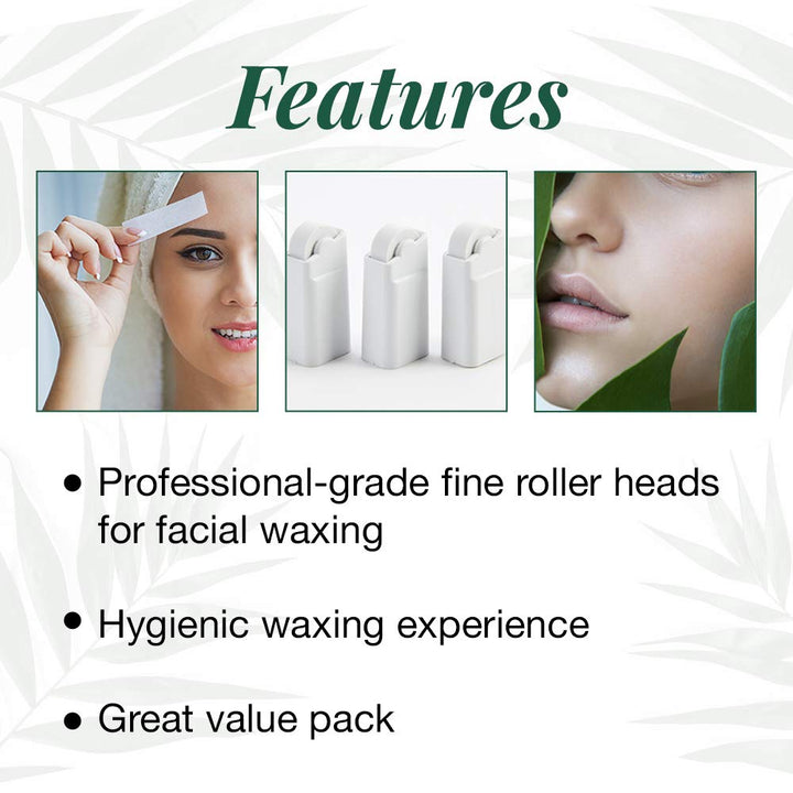 Clean Plus Easy Small Face Roller Head, 3 Count