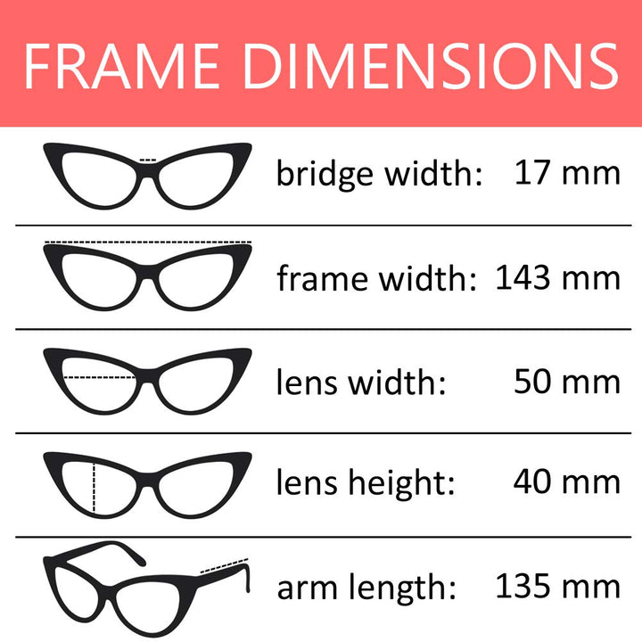 OWL Cateye Glasses for Women Vintage 50s White Black Po