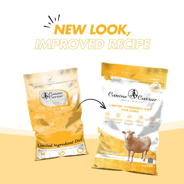 - Open Meadow: Lamb &amp; Pearl Millet Alkaline Dry Dog Food, Limited Ingredients, Gluten-Free, Based on Science &amp; Research, Veterinary Alternative Diet (22 Pound Bag)