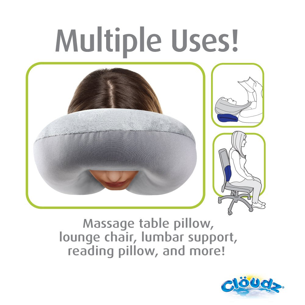 Microbead Travel Neck Pillow - Blue