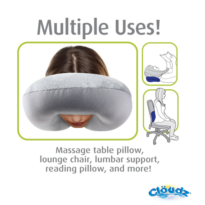 Microbead Travel Neck Pillow - Blue