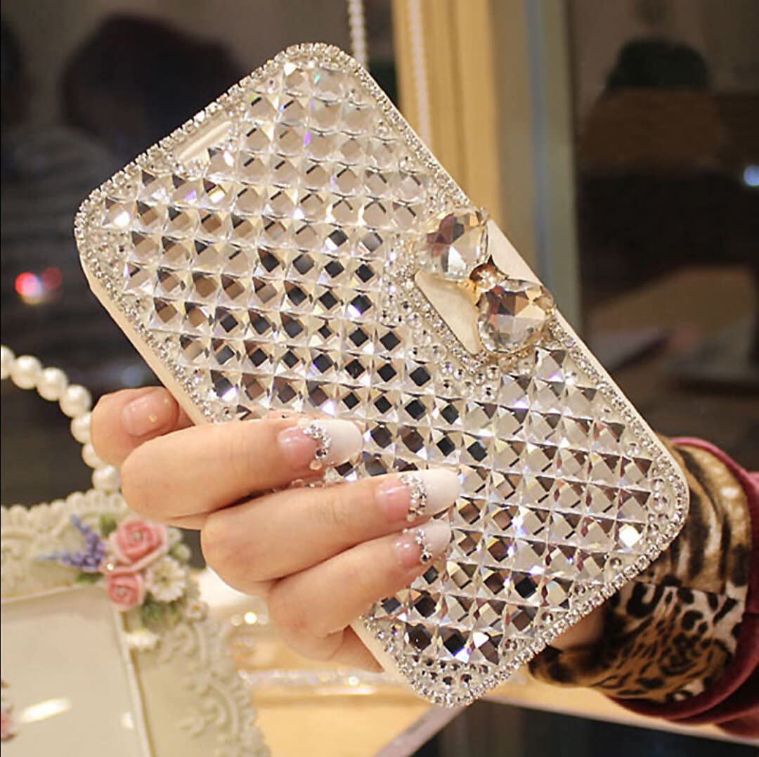 Bonitec iPhone 13 Pro Max Wallet Case - Luxury Glitter 