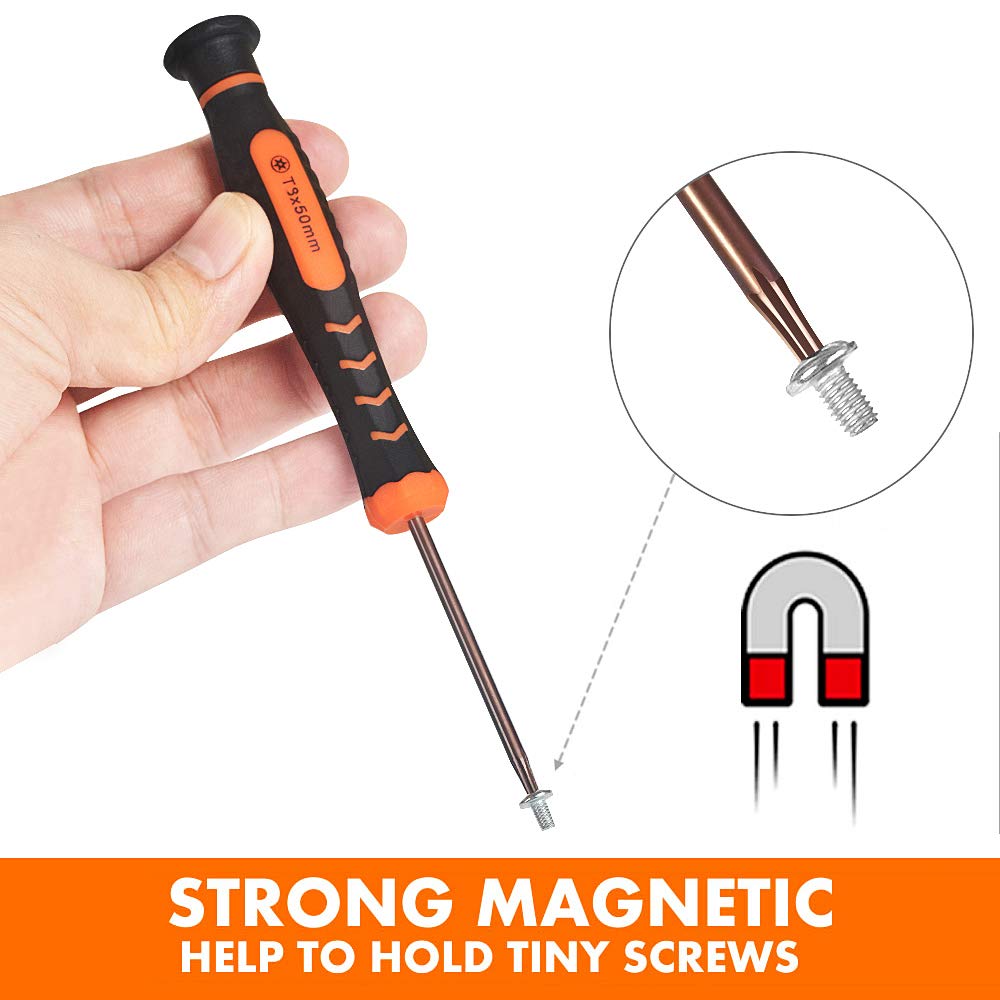 T9 Torx Security Screwdriver, Torx TR9 Screwdriver for PS3,PS4 Tear Down, Cleaning and Repair