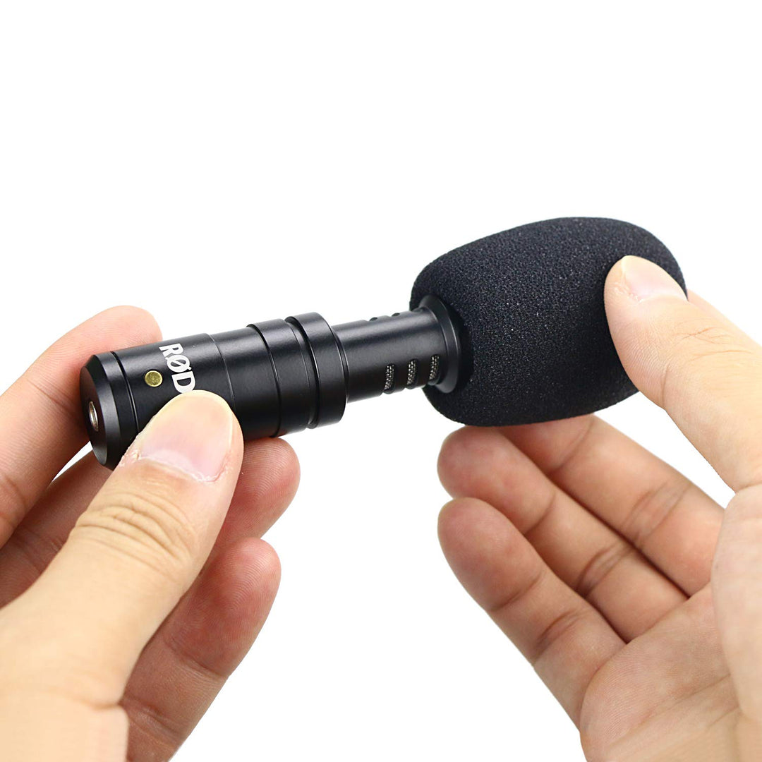 VideoMicro Windscreen Foam Cover, Windscreen Pop Filter for Rode VideoMicro Me Mini-Shotgun Microphone (2 PACK)