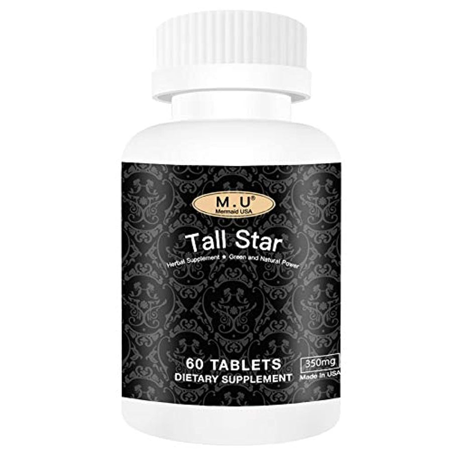 Tall Star -Top Star-Grow Taller Magic Height Growth Maximizer for Teenagers Kids Adults Health pills supplement- Non GMO Mermaid USA Natural and Pure Herb