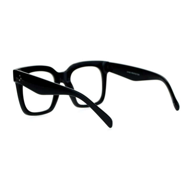 JuicyOrange Super Oversized Clear Lens Glasses Thick Sq