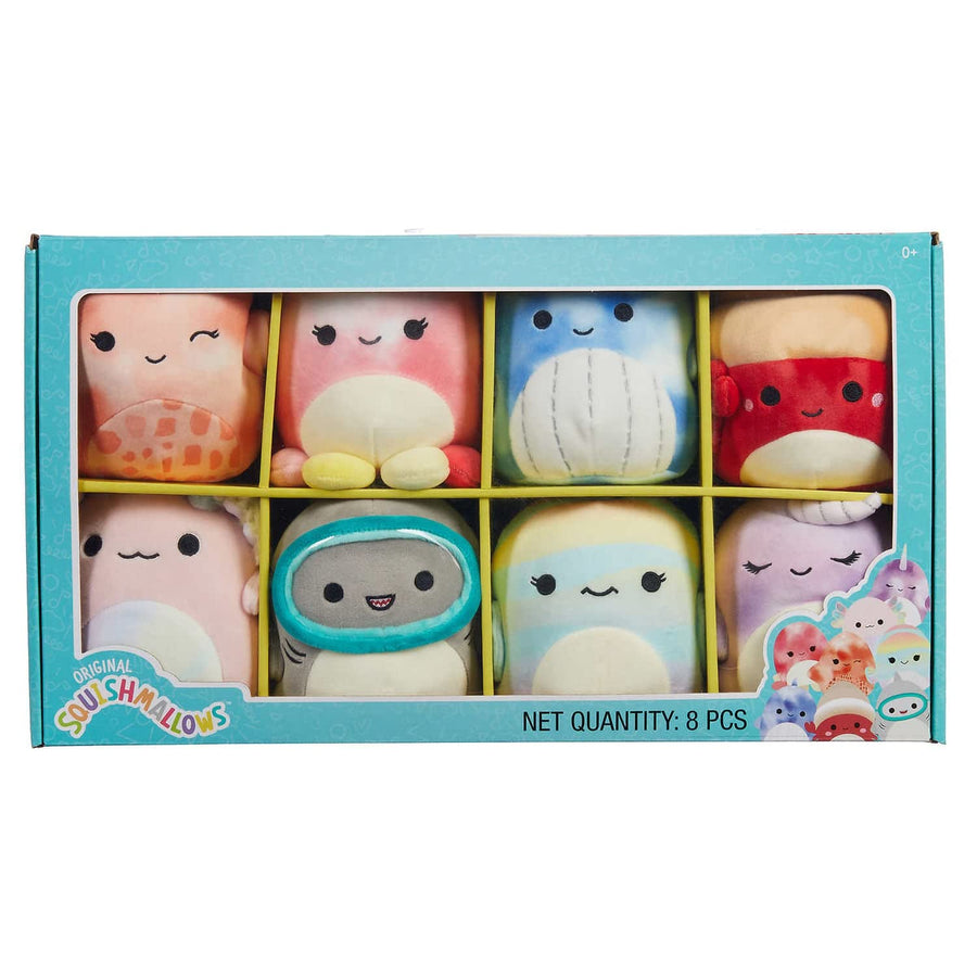 Squishmallows Official Kellytoy Set of 8 5 inch Sea Squ