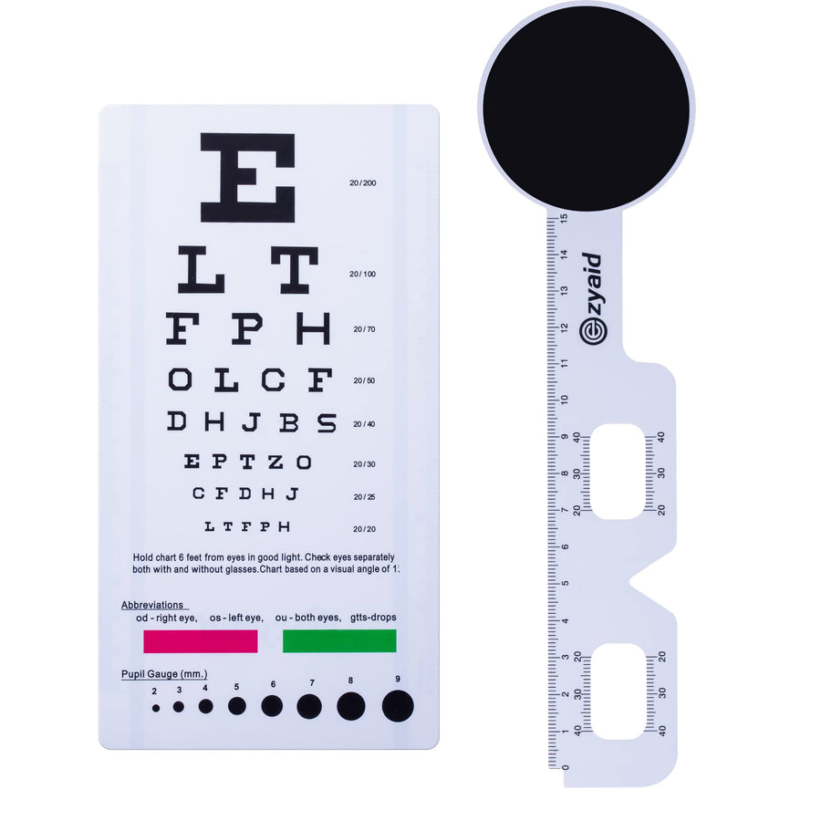 Snellen Eye Chart with Eye Occluder