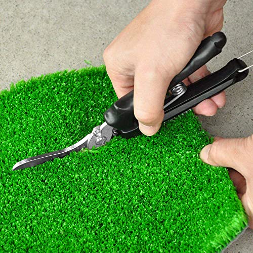 Carpet Cutter Tool Heavy Duty 8 Carpet Scissors for Rug, Artificial Grass, Metal Mesh, Cardboard, Wallpaper, Japanese Stainless Steel Blade, Made in JAPAN