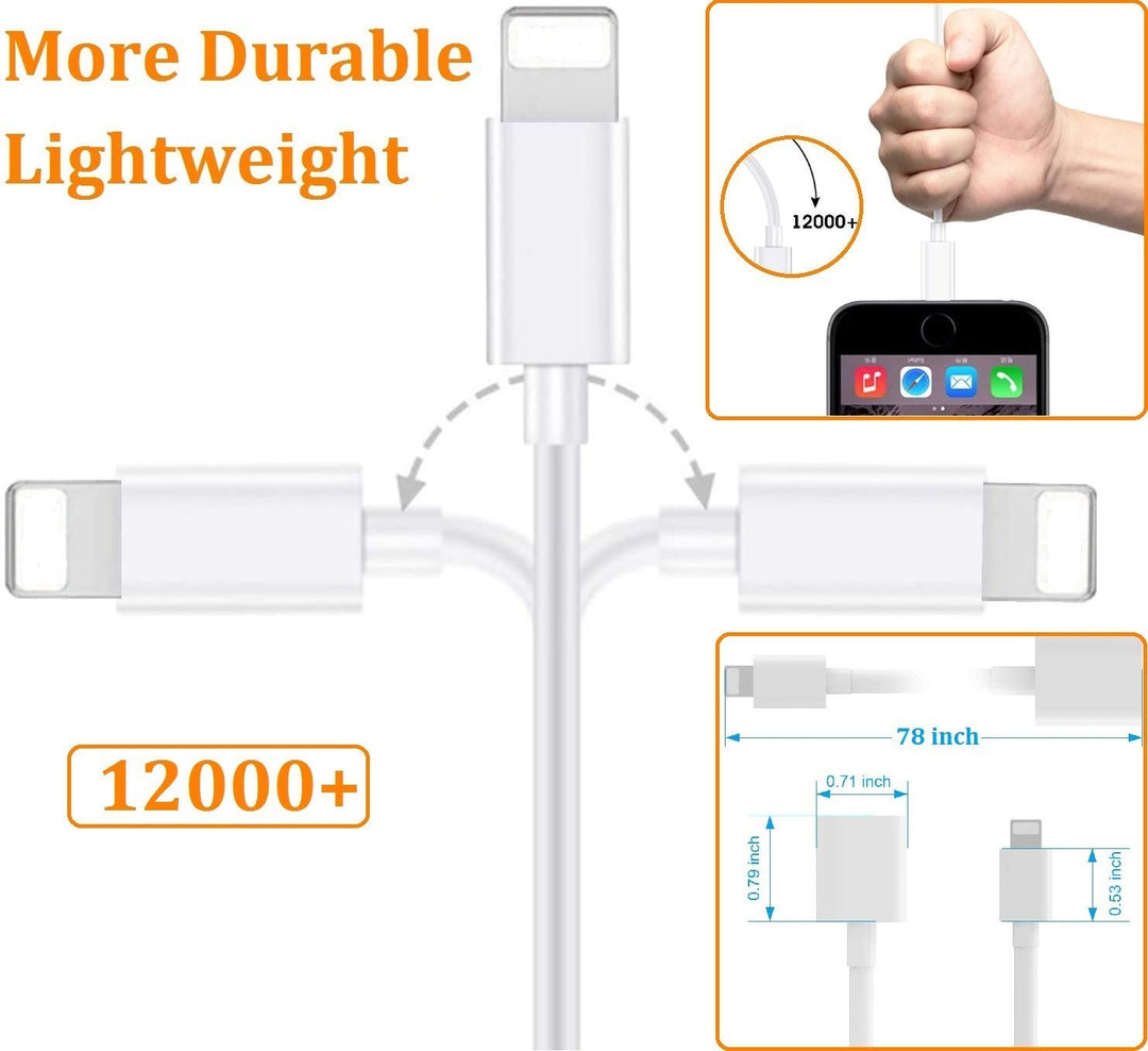 DESOFICON iPhone Charger Extension Cable Compatible for