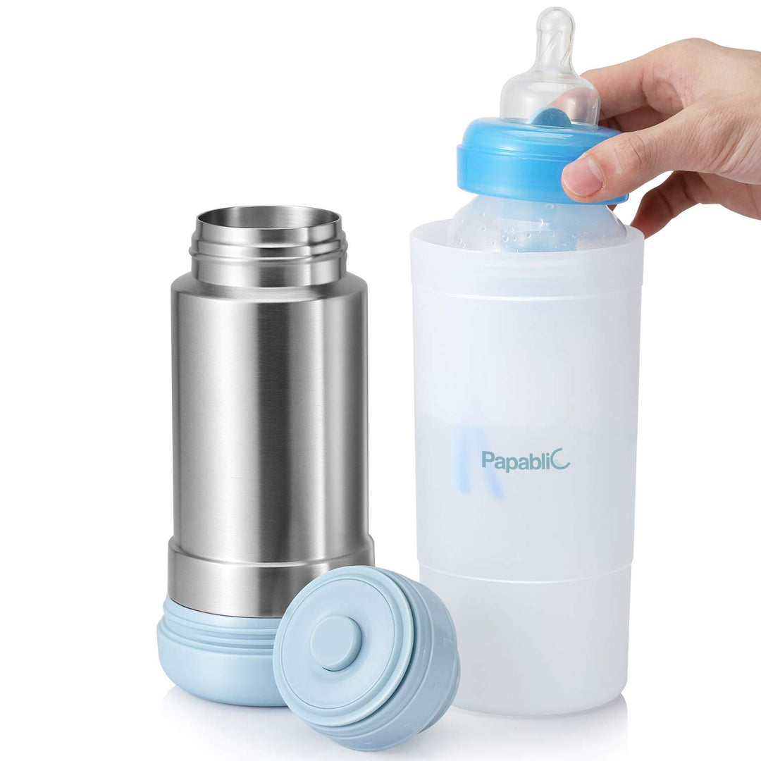 Papablic Portable Travel Baby Bottle Warmer On The Go, 