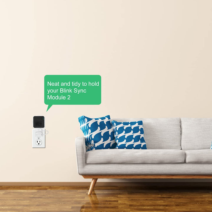 Outlet Wall Mount for Blink Sync Module 2, Mounting Bra