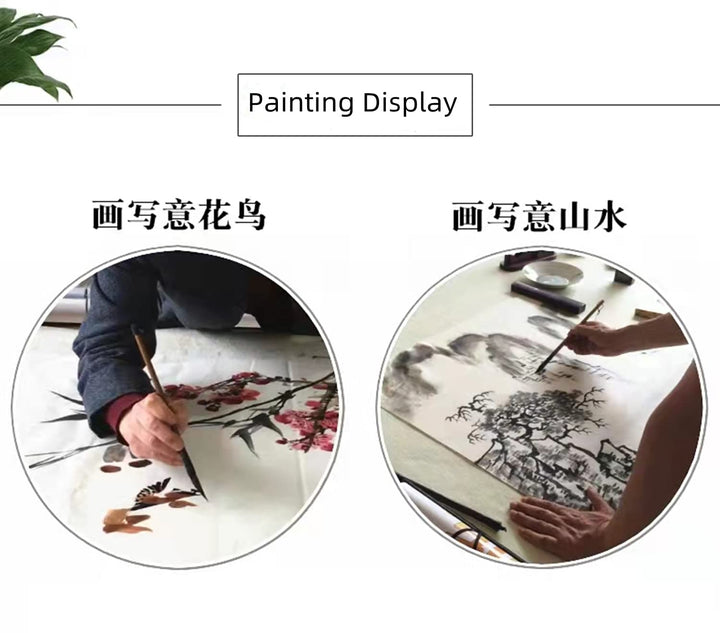 Roll Pack Xuan Paper Thicken Calligraphy Xuan Paper Sumi Paper for Practice Chinese Japanese, 35cm x 100m(13.8in x 328ft), Sheng(Raw) Xuan Paper, White