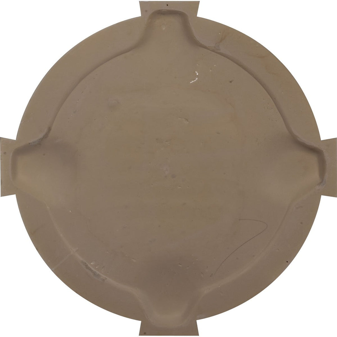 24W x 24H x 1 1/8P, Round Gable Vent with Keystones, Non-Functional