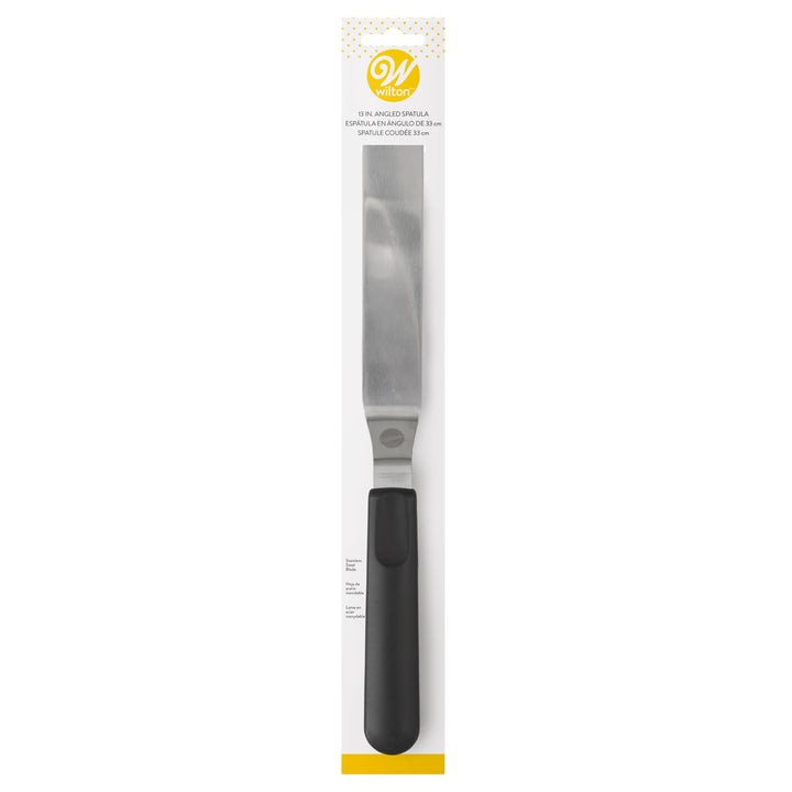 Icing Spatula - 13-Inch Angled Cake Spatula for Smoothing Frosting on Treats or Spreading Filling Between Cake Layers, Steel