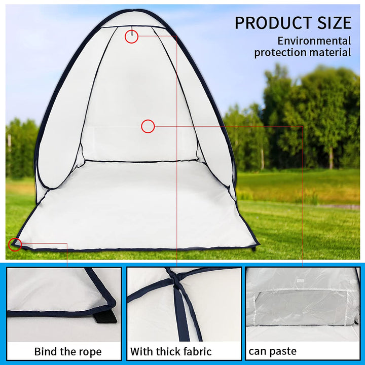 PLANTIONAL Portable Paint Tent for Spray Painting: 3.1x