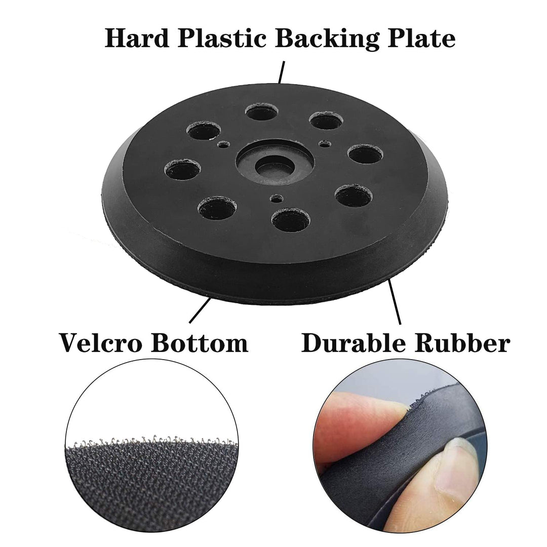 5 Inch 8 Hole Orbital Sander Replacement Pad for DeWalt 151281-08 and DW4388, Compatible with DW421, DW422, DW423, D26451, D26453, DW6423