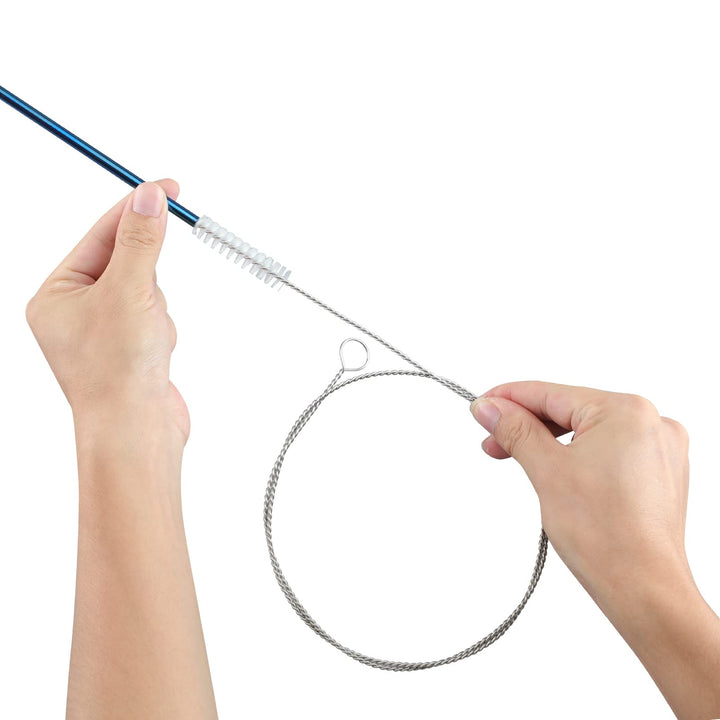 40 Inches Brush Cleaner for Cleaning Straw, Kegerator, Feeding Tube, Hose, Sunroof Drain, Refrigerator Drain, 2PCS
