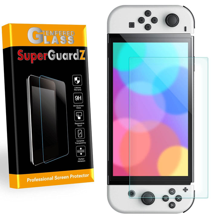 For Nintendo Switch OLED (2021) Screen Protector Tempered Glass Anti Blue Light, Eye Protection, HD Clear, Anti-Scratch, Anti-Shock