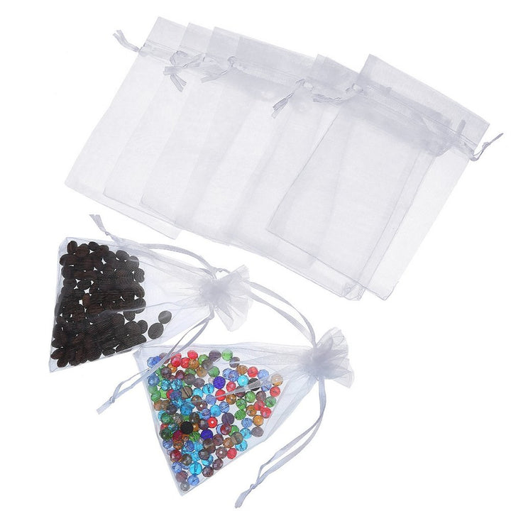 Boshen 100/200PCS Organza Gift Candy Sheer Bags Mesh Je