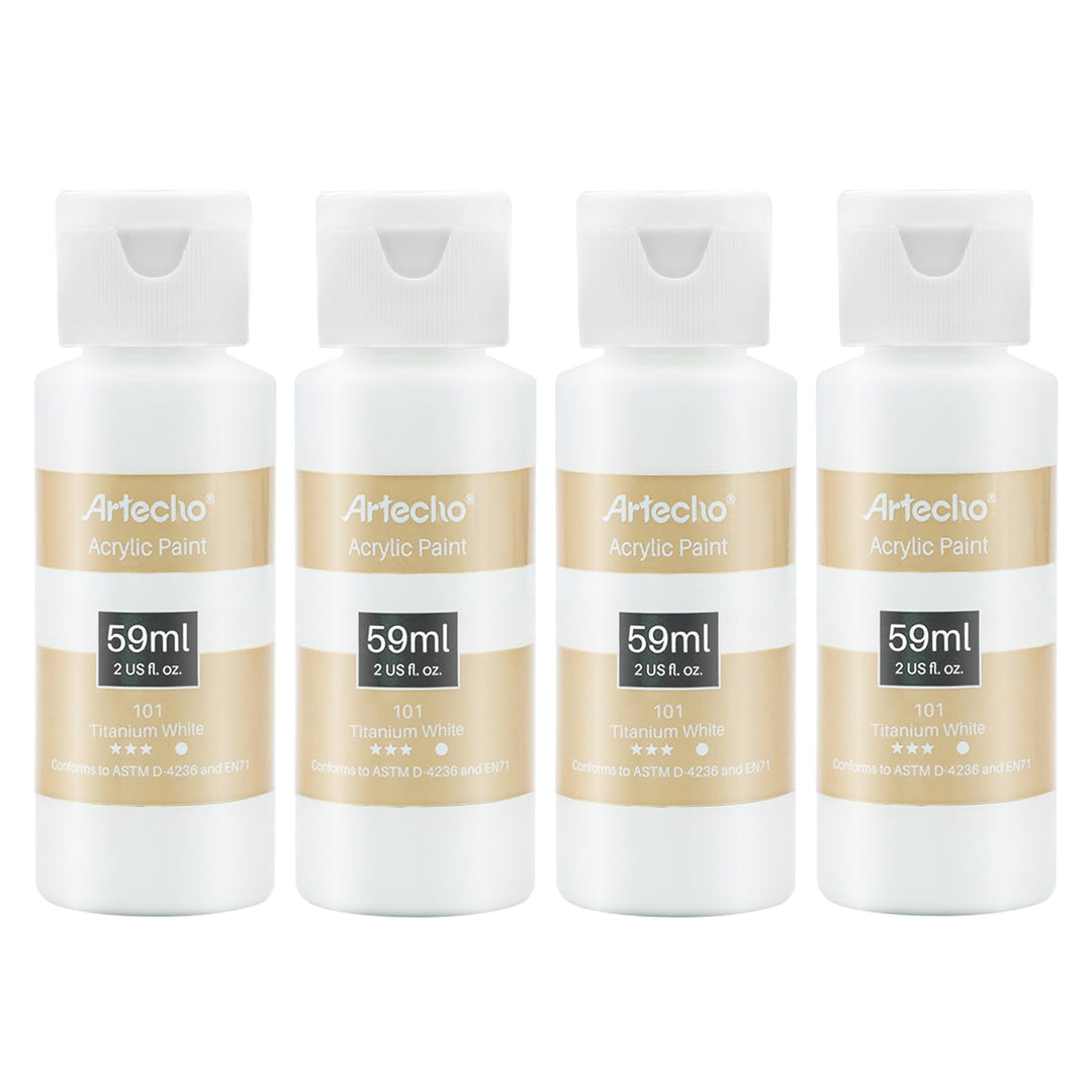 Artecho Acrylic Paint Set 18 Colors 2oz/59ml, Art Craft